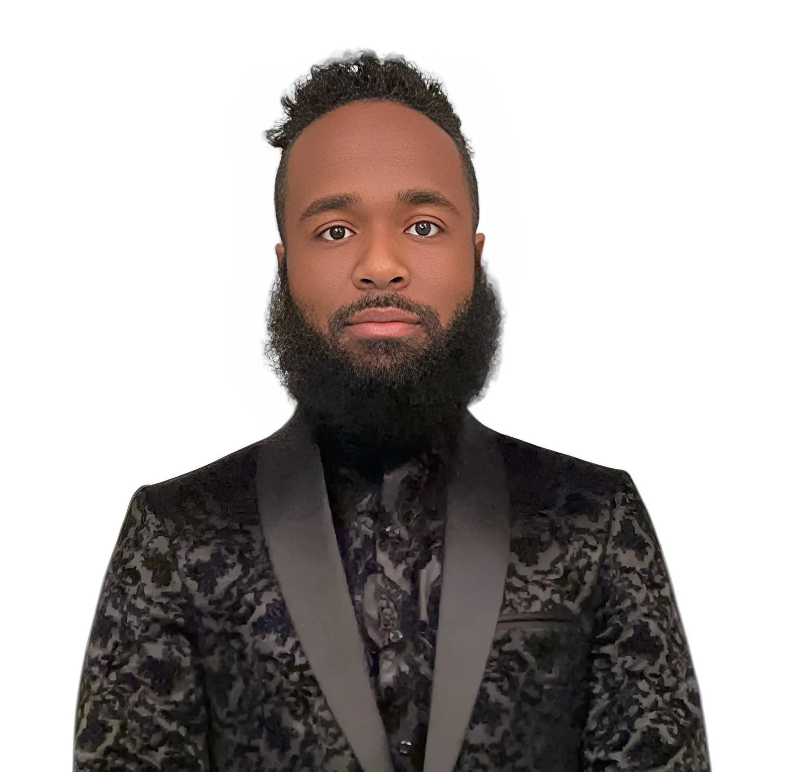 Sean Street in a black suit